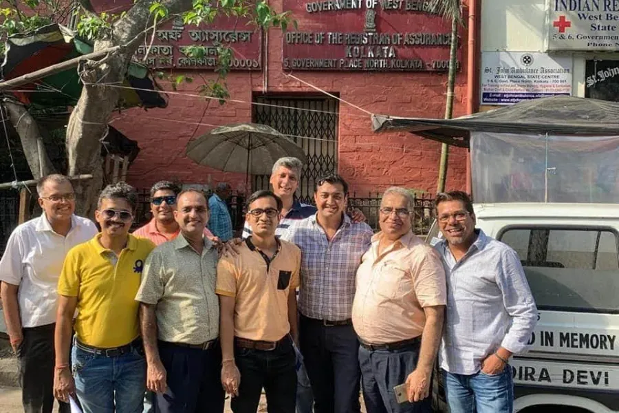 Founder members registering the Nopany Alumni Trust, July 2019